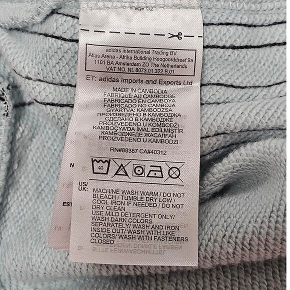 Adidas High Waisted Track Jogger Pants Tapered Striped Primegreen Womens Size XL - Picture 5 of 9